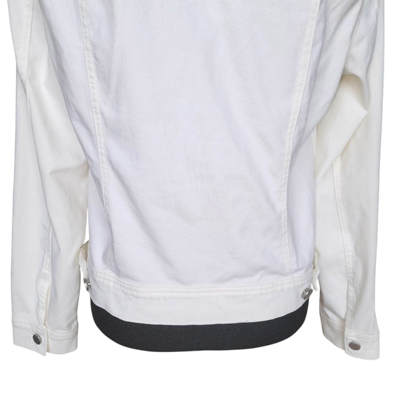 Liverpool NWT White Stretch Kolten Denim Long Sleeve Jacket Women's Size M - Picture 6 of 14